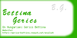 bettina gerics business card